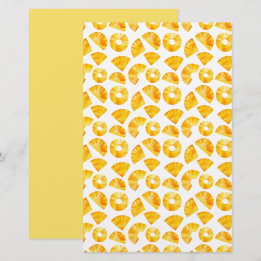 Ananas-Muster-Seife/Geschenkpapier | Leinenpapier (Vorne/Hinten)