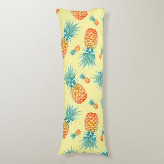 Ananas-Muster Seitenschläferkissen (Vorderseite Vertikal)