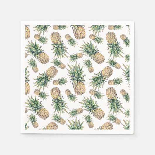 Ananas-Muster Serviette (Vorderseite)