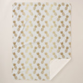 Ananas-Muster Sherpadecke (Vorderseite)