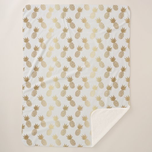 Ananas-Muster Sherpadecke (Vorderseite)