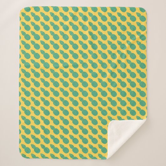 Ananas-Muster Sherpadecke (Vorderseite)