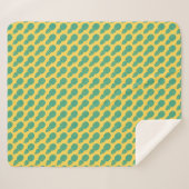 Ananas-Muster Sherpadecke (Vorderseite (Horizontal))