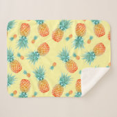Ananas-Muster Sherpadecke (Vorderseite (Horizontal))