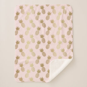 Ananas-Muster Sherpadecke