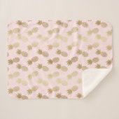 Ananas-Muster Sherpadecke (Vorderseite (Horizontal))