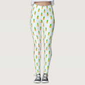 Ananas-Muster Sommer Leggings (Vorderseite)