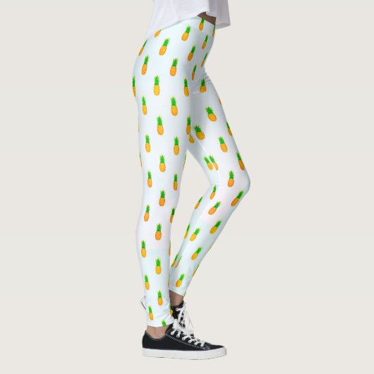 Ananas-Muster Sommer Leggings (Rechts)