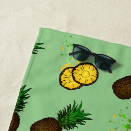 Ananas-Muster Strandtuch