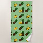Ananas-Muster Strandtuch (Vorderseite)