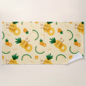 Ananas-Muster Strandtuch (Vorderseite)