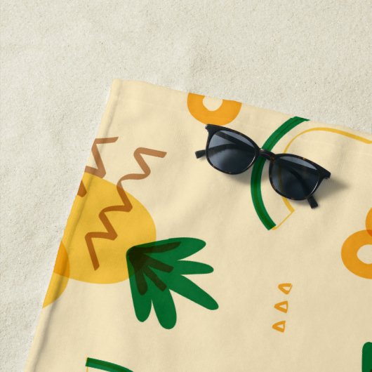 Ananas-Muster Strandtuch (Beispiel)