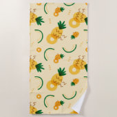 Ananas-Muster Strandtuch (Vorderseite)