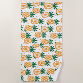 Ananas-Muster Strandtuch (Vorderseite)
