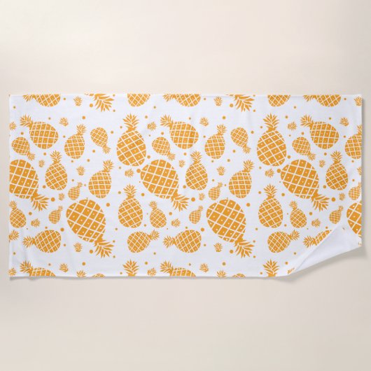 Ananas-Muster Strandtuch (Vorderseite)