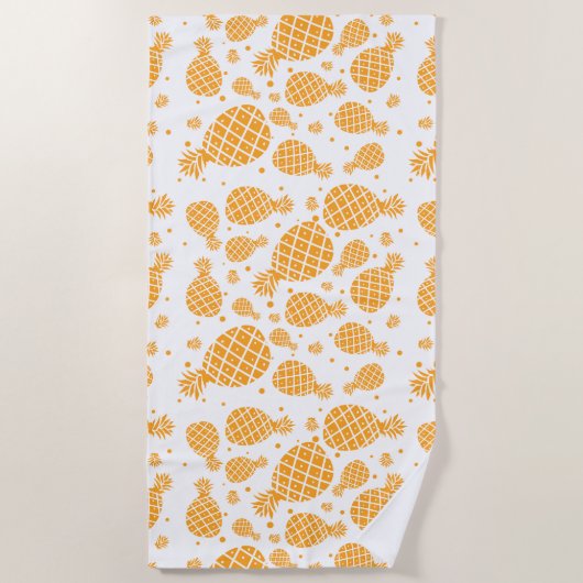Ananas-Muster Strandtuch (Vorderseite)