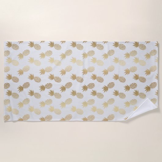 Ananas-Muster Strandtuch (Vorderseite)