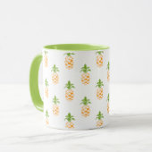 Ananas-Muster Tasse (Vorderseite Links)