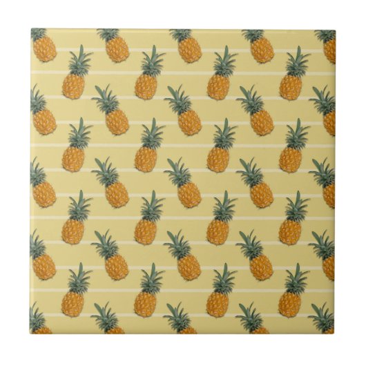 Ananas Muster Tile Fliese (Vorderseite)