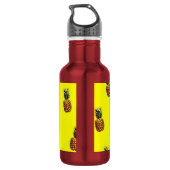 Ananas-Muster Trinkflasche (Rückseite)