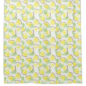 Ananas Muster Tropical Watercolor Chic Modern Duschvorhang (Vorderseite)