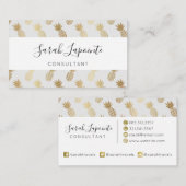 Ananas-Muster Visitenkarte (Vorne/Hinten)