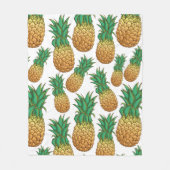 Ananas Muster Vliesdecke Fleecedecke (Vorderseite)