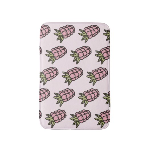 Ananas Muster Y2K Retro Funky Badematte (Vorderseite Vertikal)