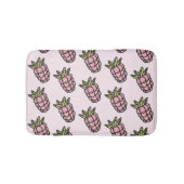 Ananas Muster Y2K Retro Funky Badematte (Vorderseite)