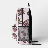 Ananas Muster Y2K Retro Funky Bedruckter Rucksack (Rechts)