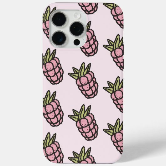 Ananas Muster Y2K Retro Funky Case-Mate iPhone Hülle (Rückseite)