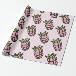 Ananas Muster Y2K Retro Funky Geschenkpapier