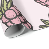Ananas Muster Y2K Retro Funky Geschenkpapier (Rolleneckpunkt)