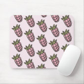 Ananas Muster Y2K Retro Funky Mousepad (Mit Mouse)