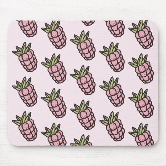 Ananas Muster Y2K Retro Funky Mousepad (Vorne)