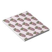 Ananas Muster Y2K Retro Funky Notizblock (angewinkelt)