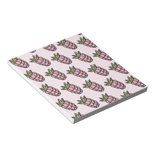 Ananas Muster Y2K Retro Funky Notizblock (angewinkelt)