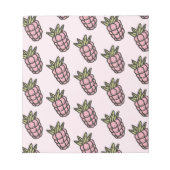 Ananas Muster Y2K Retro Funky Notizblock (Vorderseite)