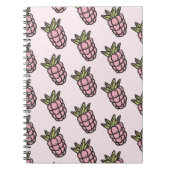 Ananas Muster Y2K Retro Funky Notizblock (Vorderseite)