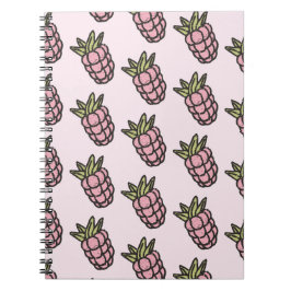 Ananas Muster Y2K Retro Funky Notizblock