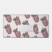 Ananas Muster Y2K Retro Funky Schreibtischunterlage (Tastatur & Maus)