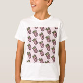 Ananas Muster Y2K Retro Funky T-Shirt (Vorderseite)
