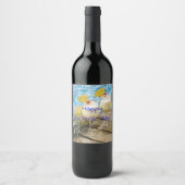 Ananas-Mutter Weinetikett (Vorderseite)