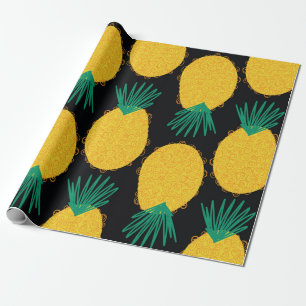 Ananas nahtlos abstraktes Muster. zeitgemäß Geschenkpapier