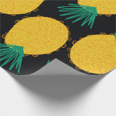 Ananas nahtlos abstraktes Muster. zeitgemäß Geschenkpapier (Ecke)