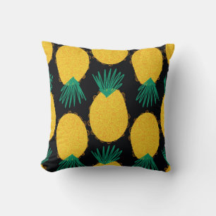 Ananas nahtlos abstraktes Muster. zeitgemäß Kissen