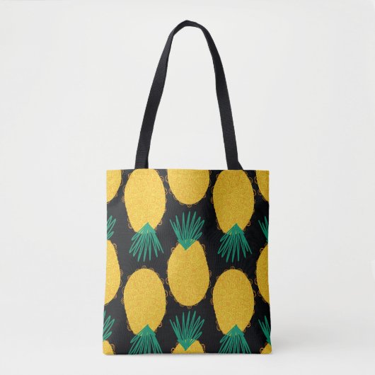 Ananas nahtlos abstraktes Muster. zeitgemäß Tasche (Vorderseite)