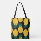 Ananas nahtlos abstraktes Muster. zeitgemäß Tasche (Rückseite)