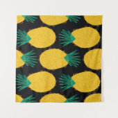 Ananas nahtlos abstraktes Muster. zeitgemäß  Wandteppich (Vorderseite (Horizontal))