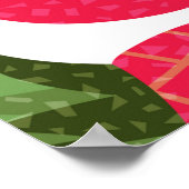 Ananas nahtlose Musterillustrierung, farbig Poster (Ecke)